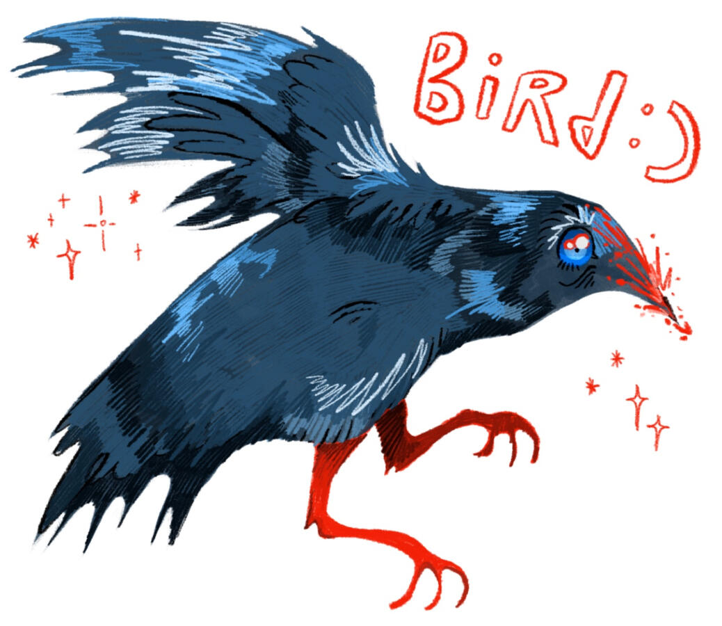 bird, 2022. digital illustration (done in procreate).