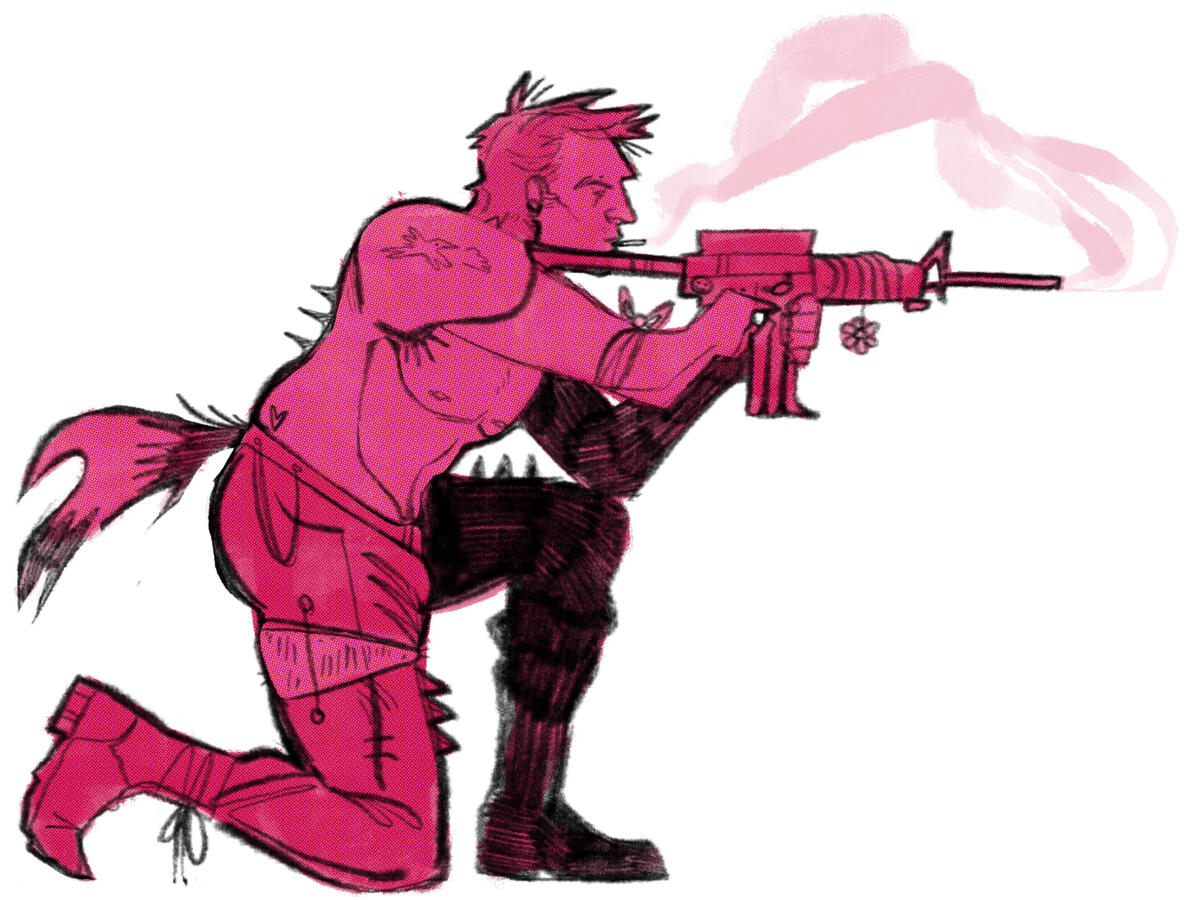 the hunter, 2022. digital sketch (done in procreate).