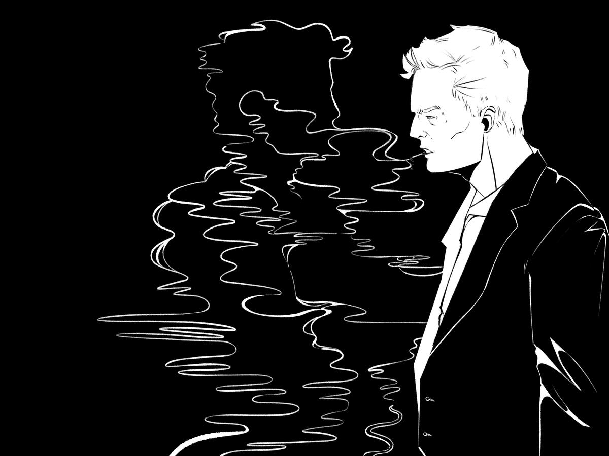 hit me hard, 2021. digital illustration (done in photoshop).