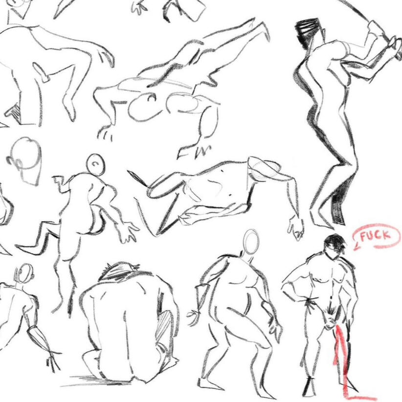 sketchbook crop, 2022. digital sketches (done in procreate).