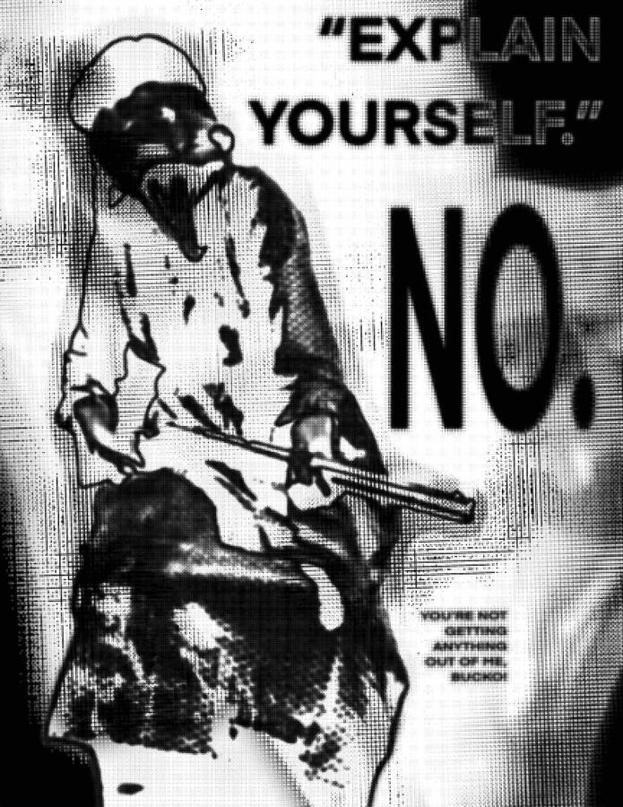 "no!", 2023. digital collage (done in procreate).