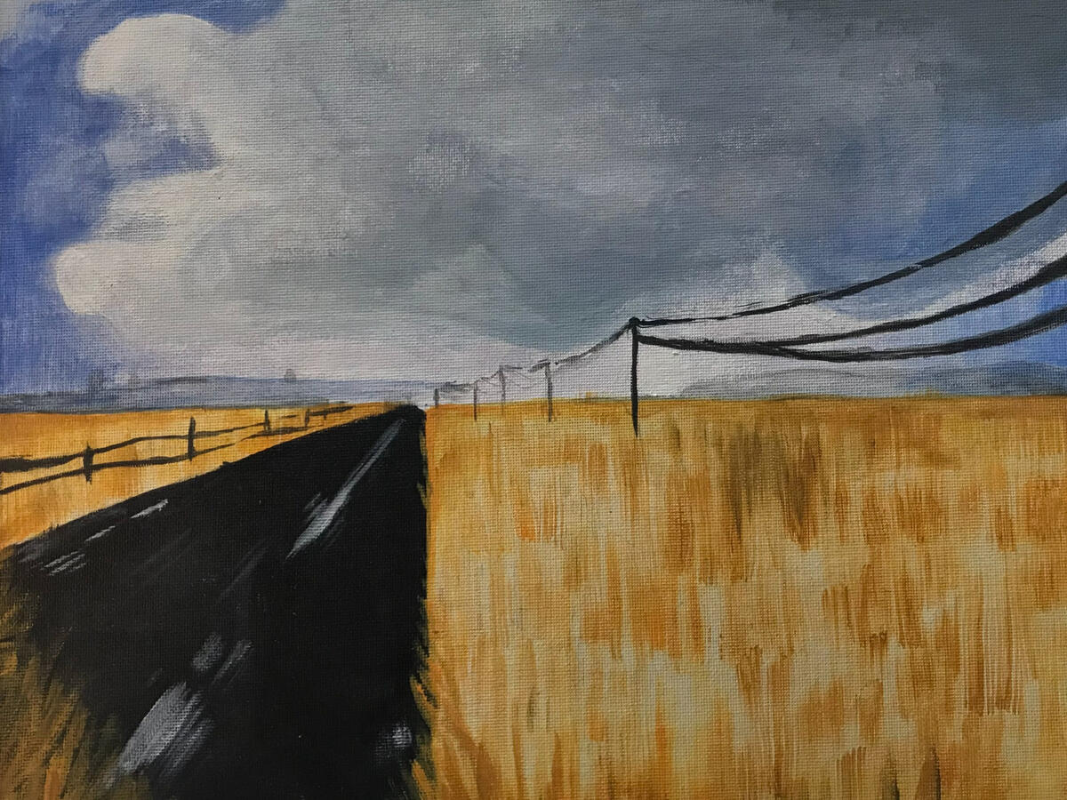 stretch, 2017. acrylic on canvas.