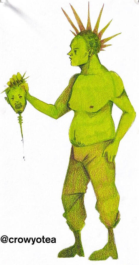 wild women (2/2), 2022. alcohol marker & colored pencil on bristol board.