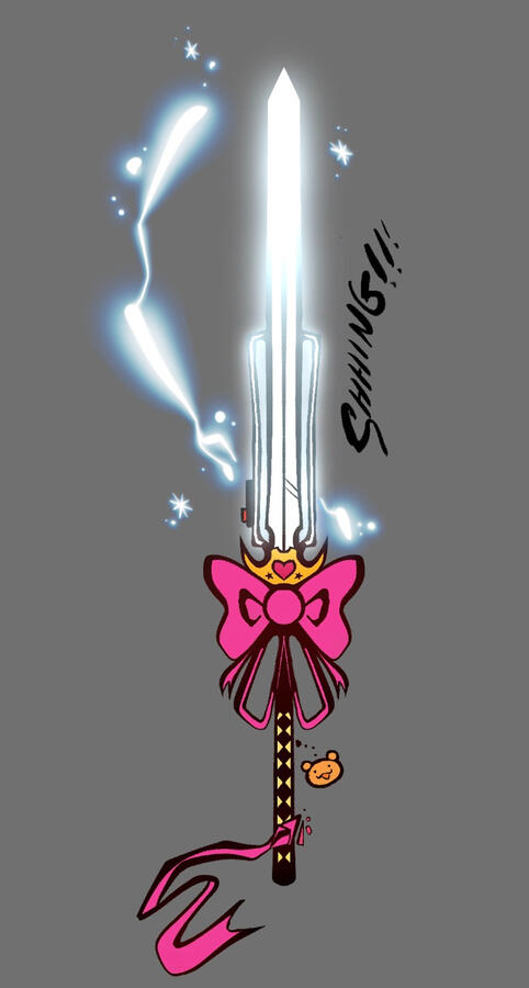 magical girl sword inventory item, 2023. concept art (done in procreate).