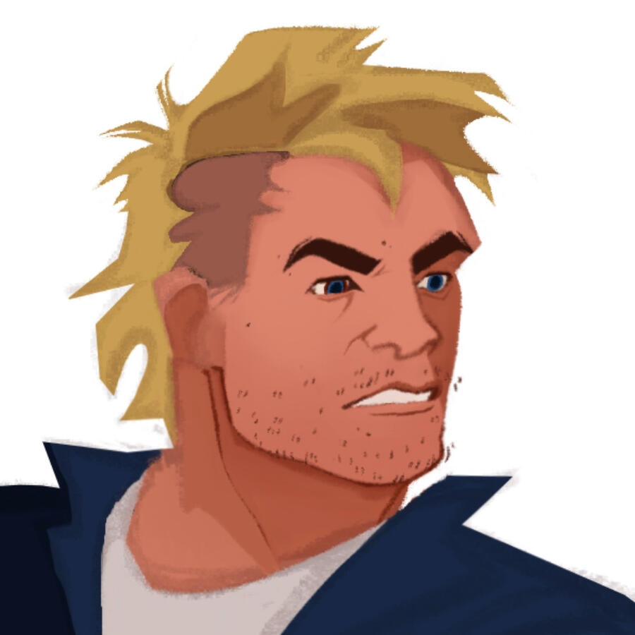 konrad, 2022. digital sketch (done in procreate).